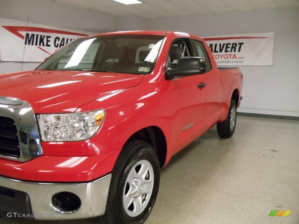 2008 Tundra Double Cab - Radiant Red / Graphite Gray photo #7