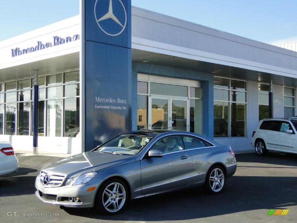 2011 E 350 Coupe - Palladium Silver Metallic / Ash/Dark Grey photo #2
