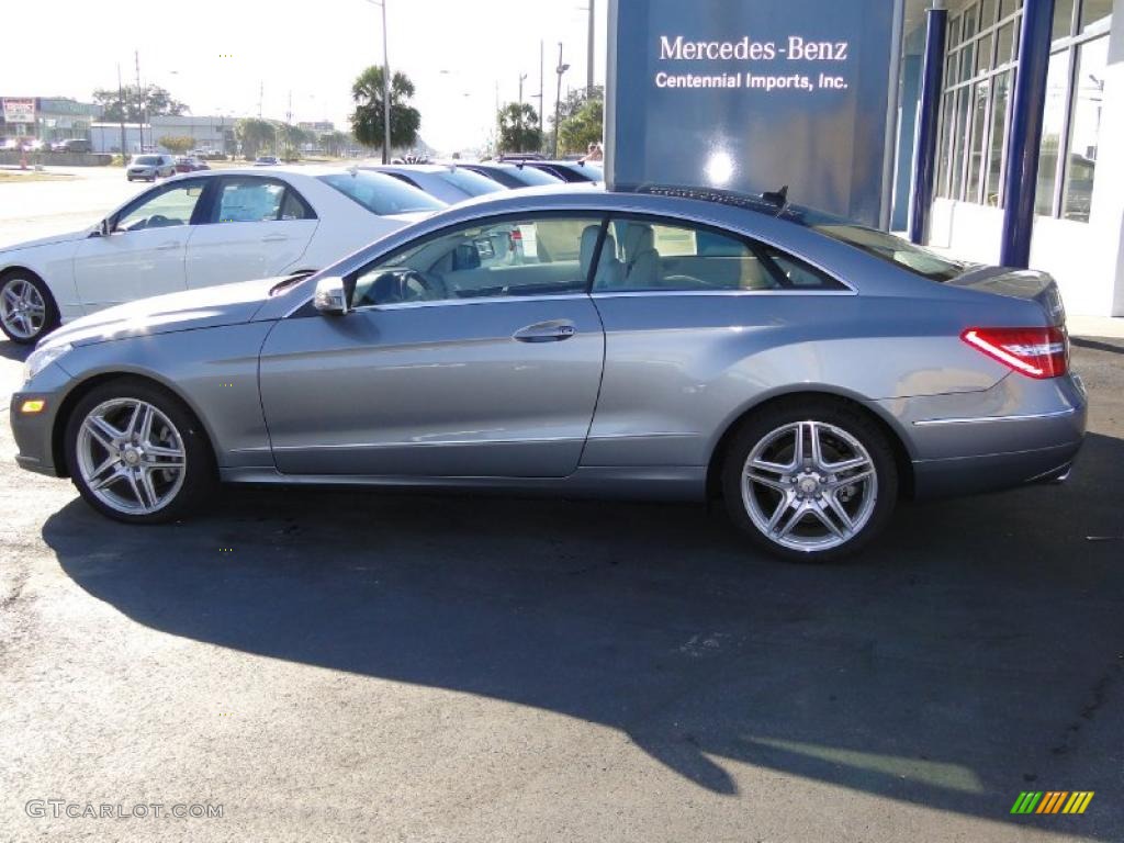 2011 E 350 Coupe - Palladium Silver Metallic / Ash/Dark Grey photo #3