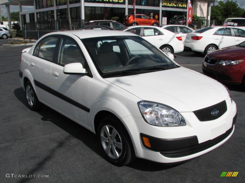 2008 White Kia Rio LX Sedan 40005040 Photo 19 Car