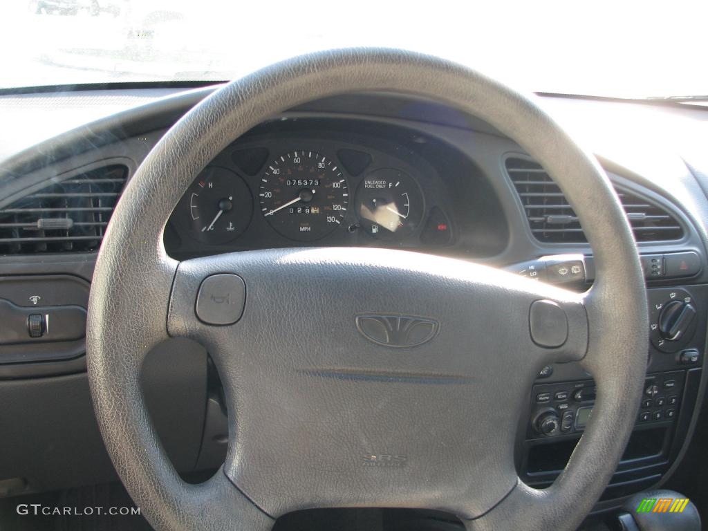 2002 Daewoo Lanos Sport Coupe Gray Steering Wheel Photo #40059163