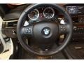 2009 BMW M3 Bamboo Beige Novillo Leather Interior Steering Wheel Photo