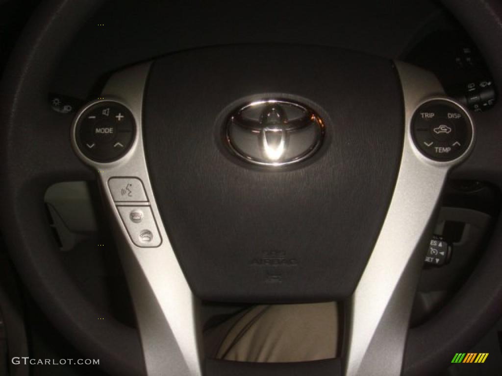 2010 Prius Hybrid III - Blizzard White Pearl / Misty Gray photo #25