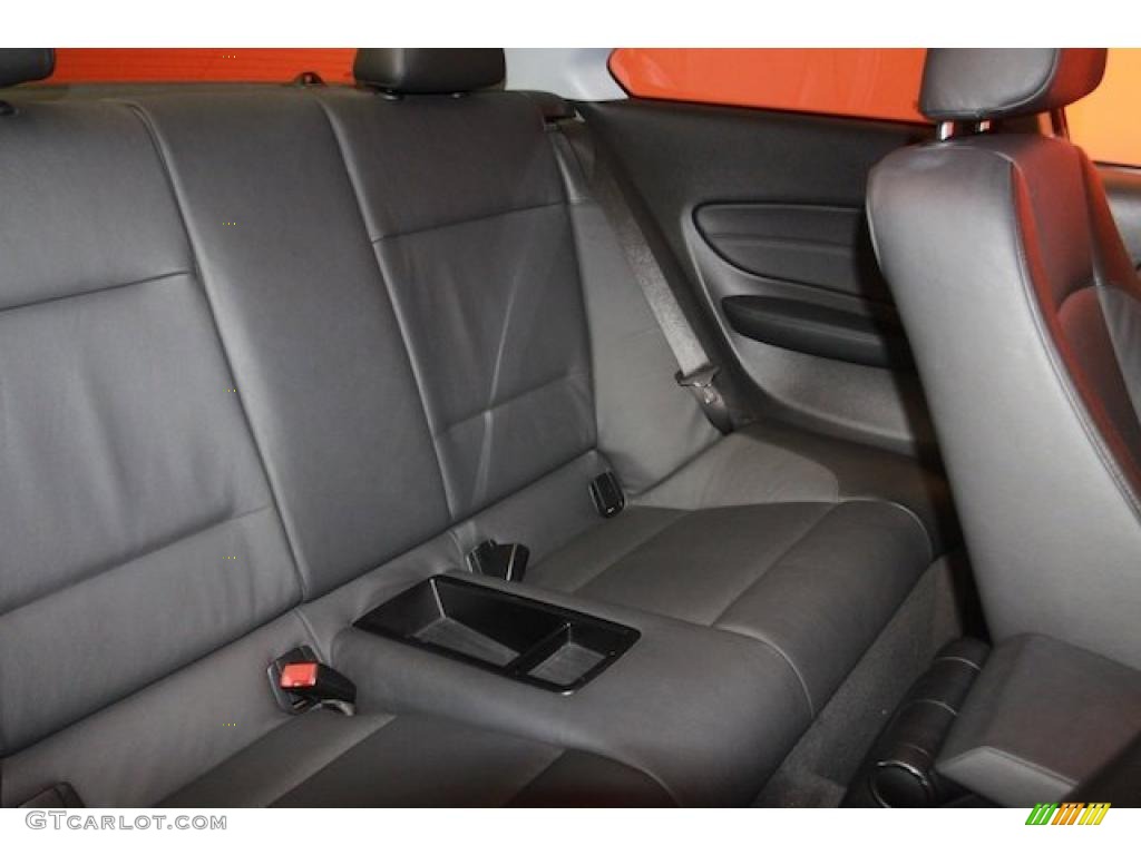 Black Interior 2008 BMW 1 Series 128i Coupe Photo #40061955