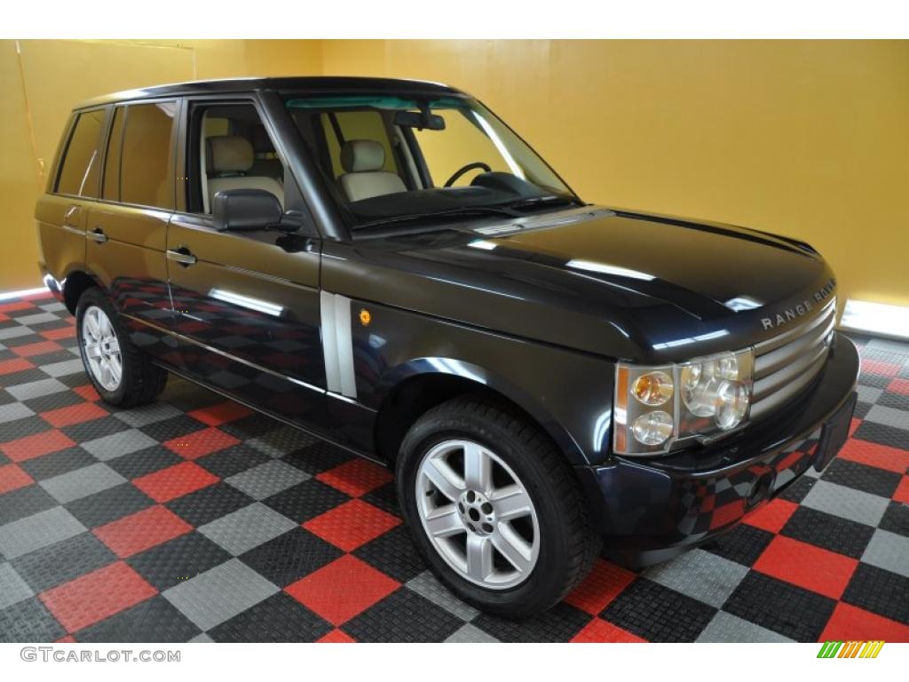 2004 Range Rover HSE - Adriatic Blue Metallic / Sand/Jet Black photo #1