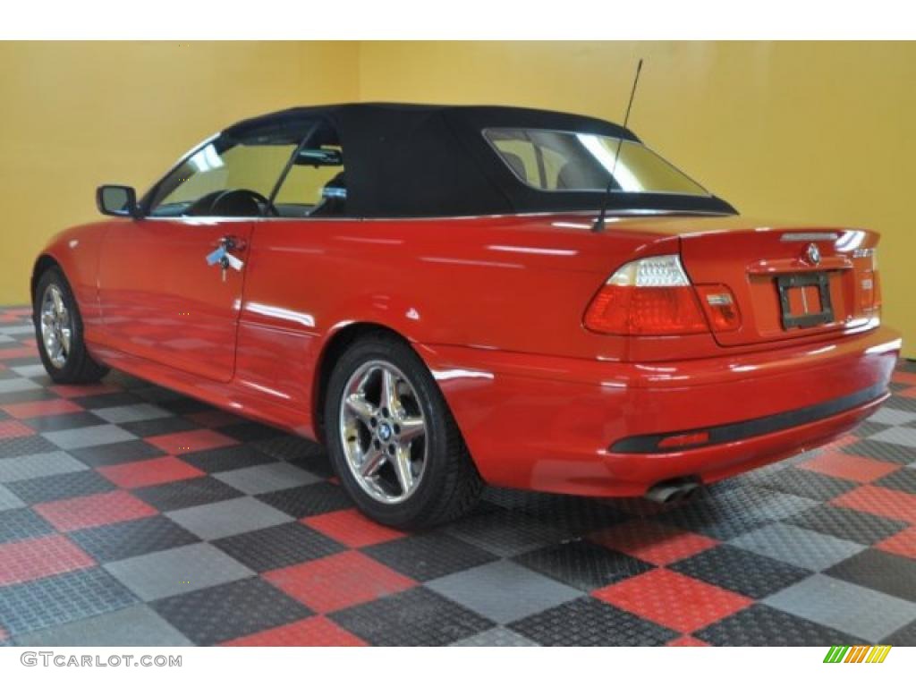 2005 3 Series 325i Convertible - Electric Red / Sand photo #3