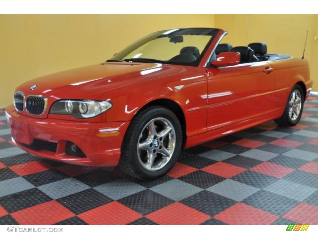 2005 3 Series 325i Convertible - Electric Red / Sand photo #5