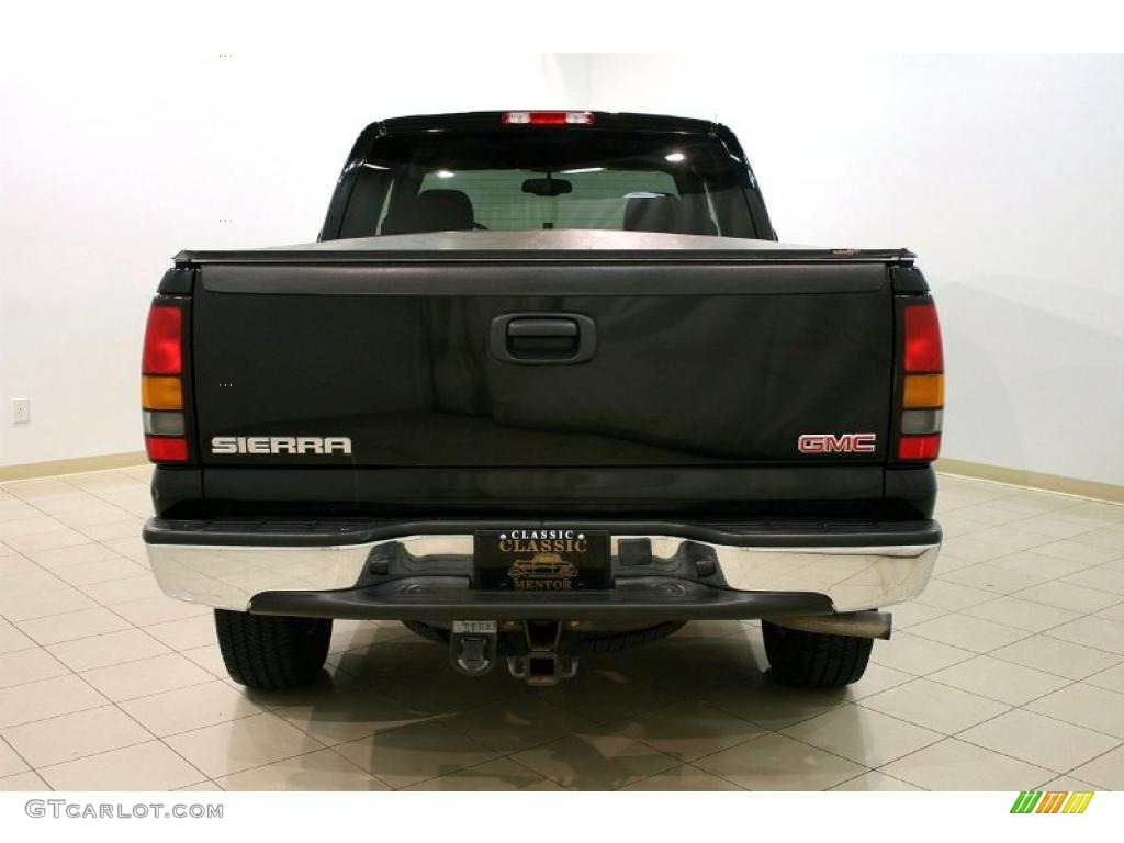 2005 Sierra 1500 Z71 Extended Cab 4x4 - Onyx Black / Dark Pewter photo #6