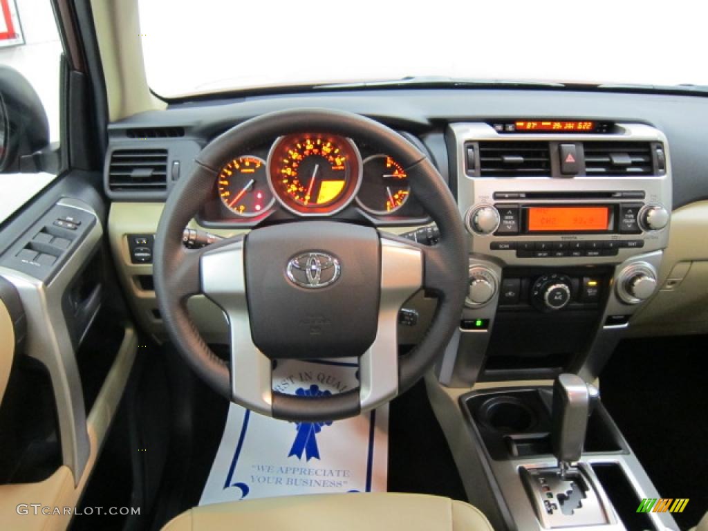 2011 Toyota 4Runner SR5 4x4 Sand Beige Dashboard Photo #40069787