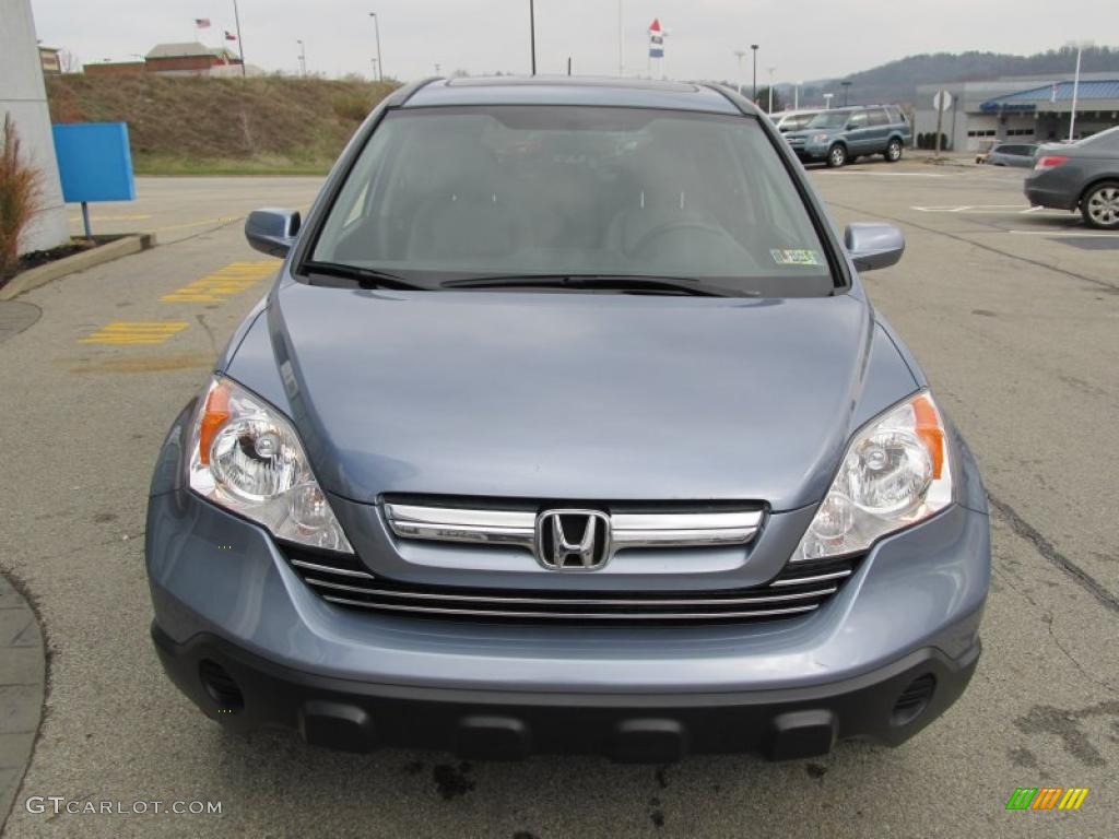 2007 CR-V EX-L 4WD - Glacier Blue Metallic / Gray photo #9