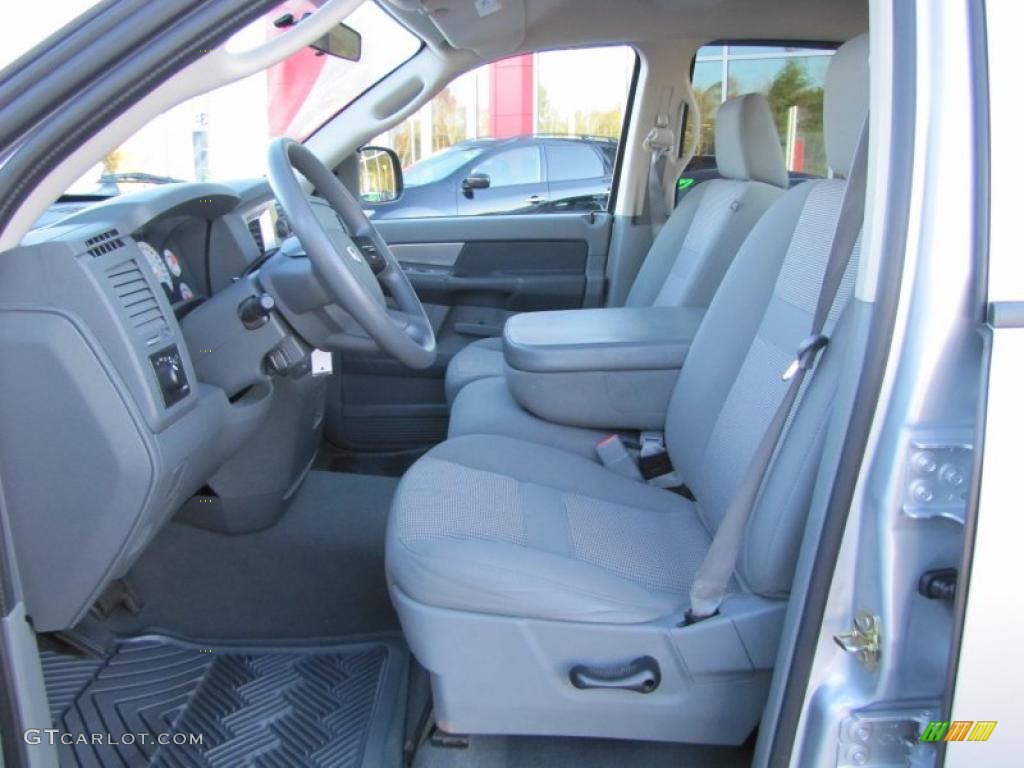 2007 Ram 1500 SLT Quad Cab - Bright Silver Metallic / Medium Slate Gray photo #10