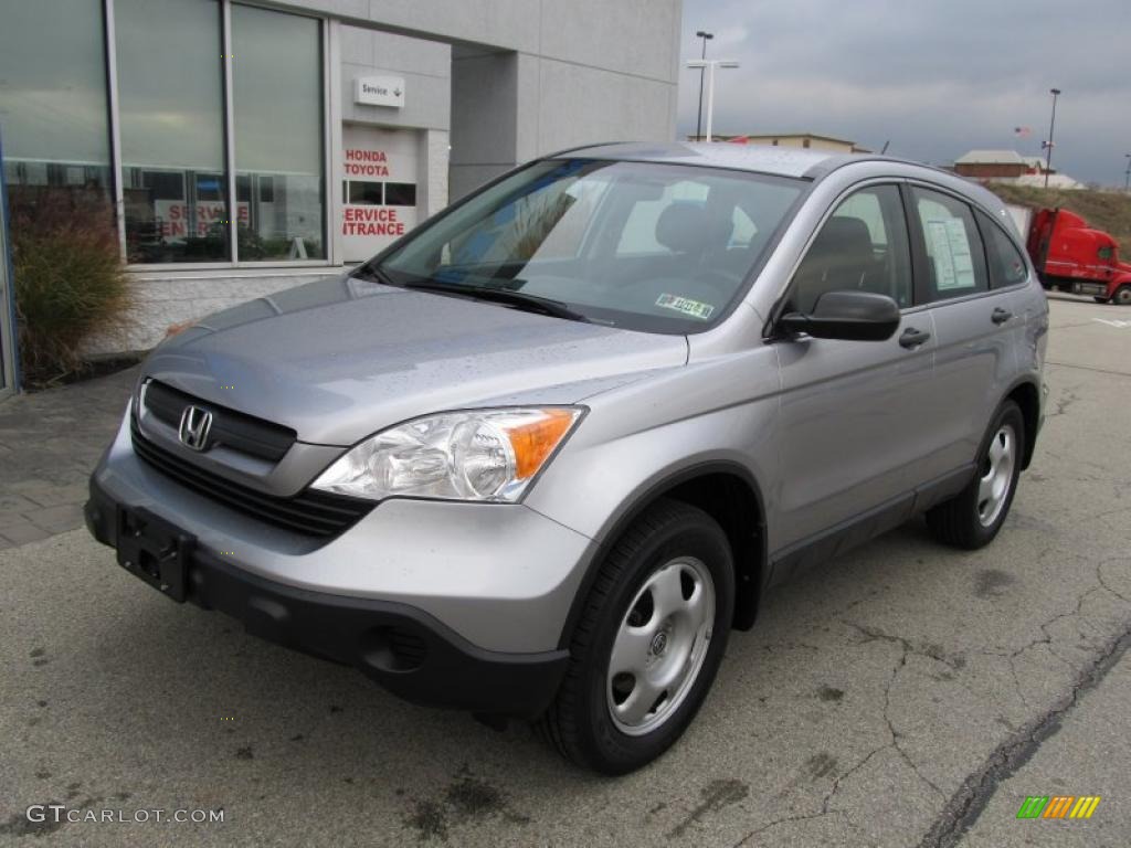 2008 CR-V LX - Whistler Silver Metallic / Black photo #2