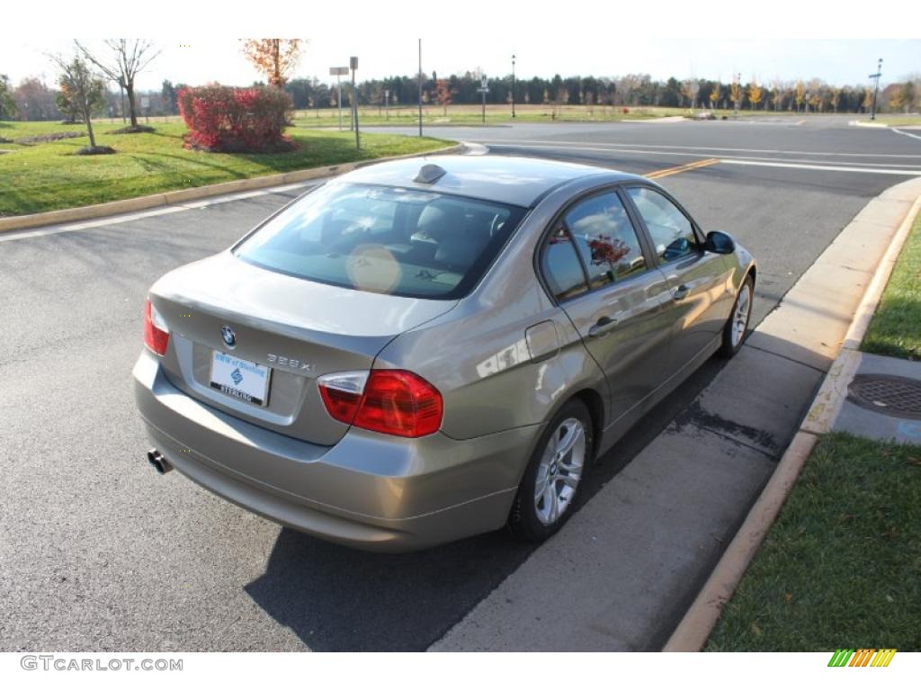 2008 3 Series 328xi Sedan - Platinum Bronze Metallic / Black photo #6
