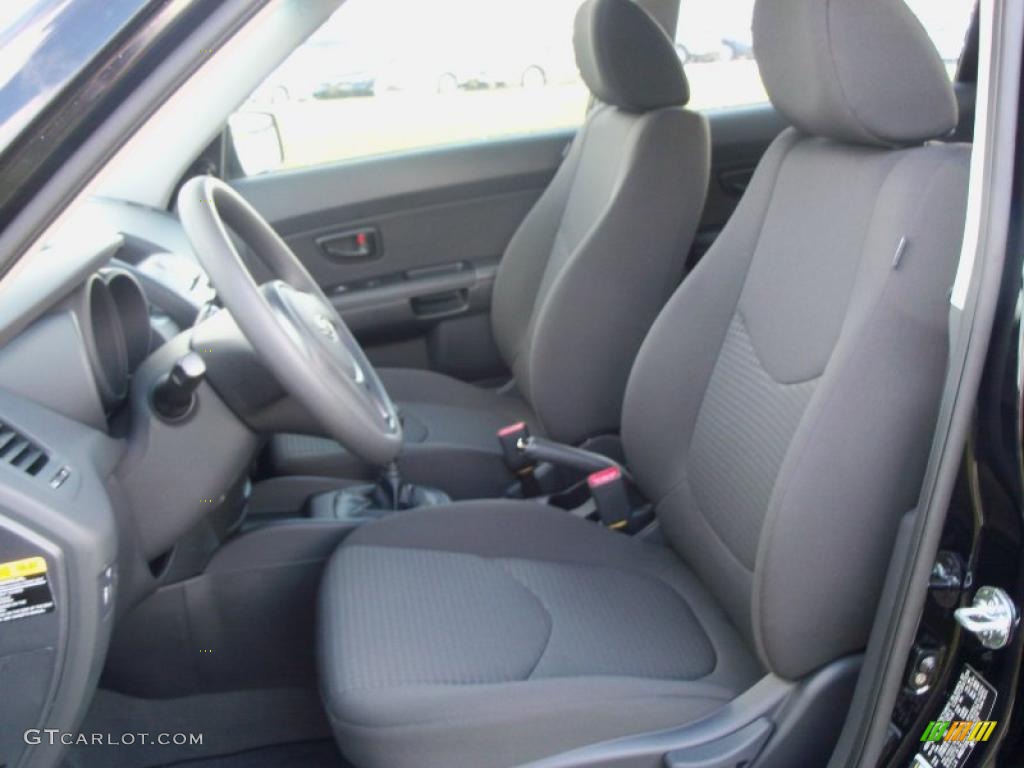 Black Cloth Interior 2011 Kia Soul 1.6 Photo #40075443