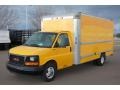 Yellow 2007 GMC Savana Cutaway 3500 Commercial Cargo Van Exterior