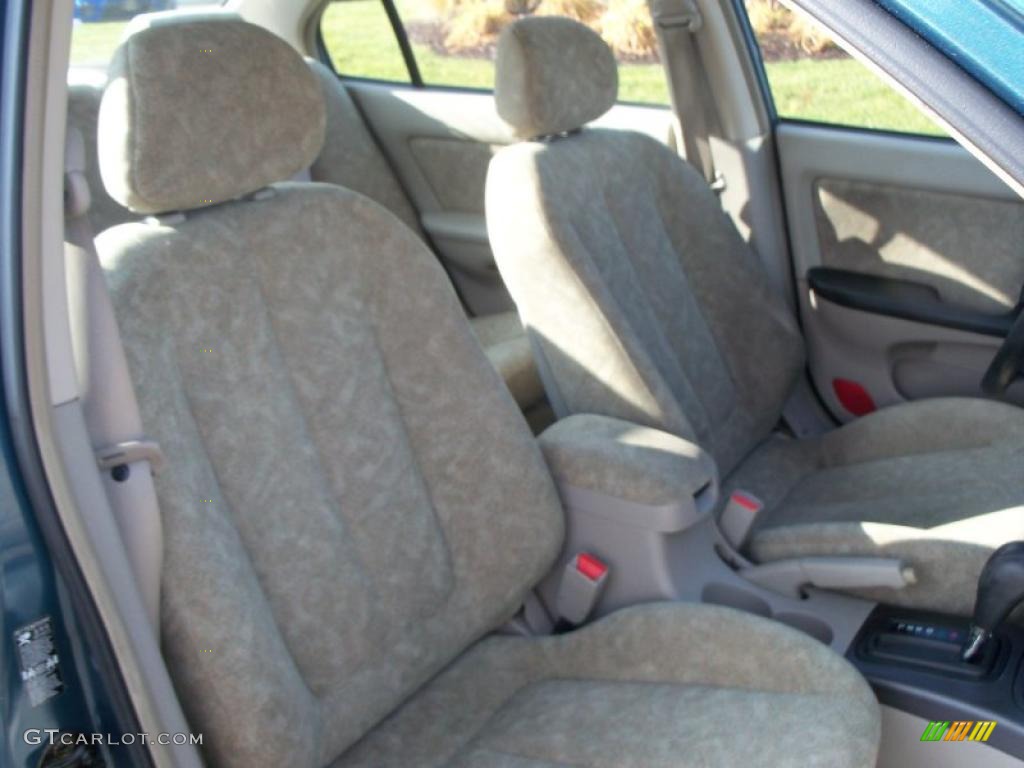 2001 Elantra GLS - Ocean Blue / Beige photo #16