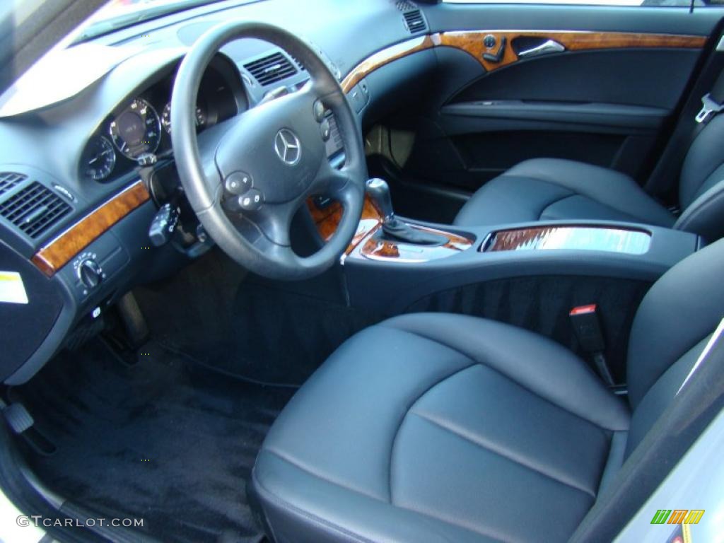 Black Interior 2008 Mercedes-Benz E 350 4Matic Wagon Photo #40078163
