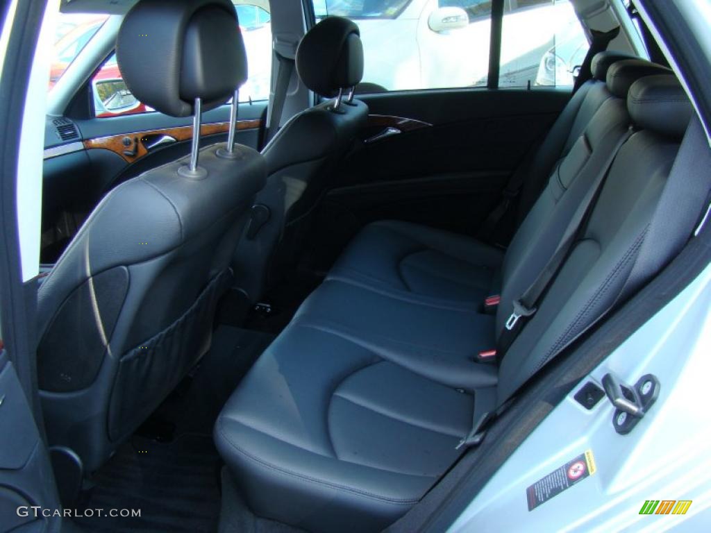 Black Interior 2008 Mercedes-Benz E 350 4Matic Wagon Photo #40078179