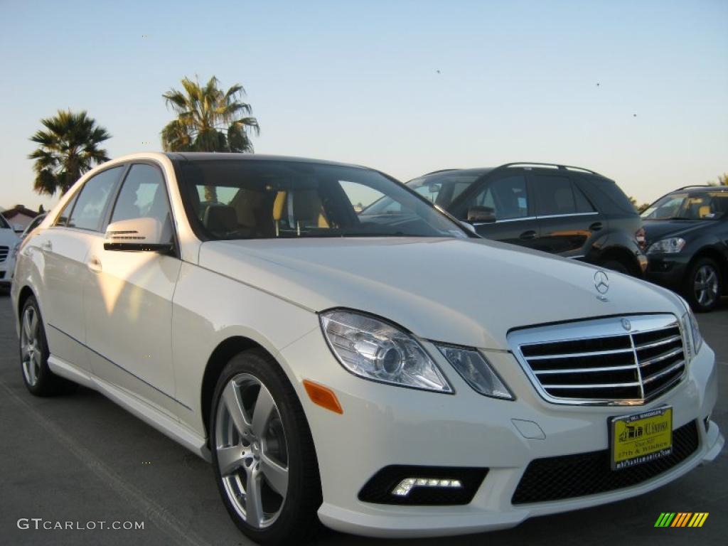 2011 E 350 Sedan - Arctic White / Ash/Black photo #1