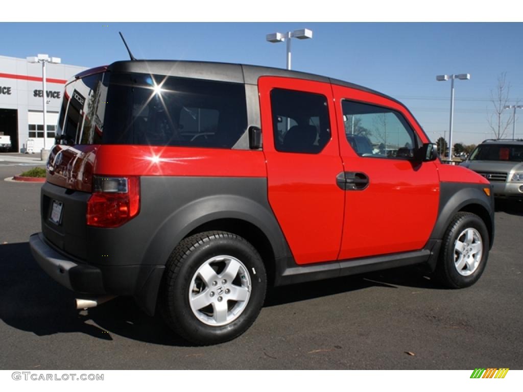 2005 Element EX AWD - Rallye Red / Black/Gray photo #2