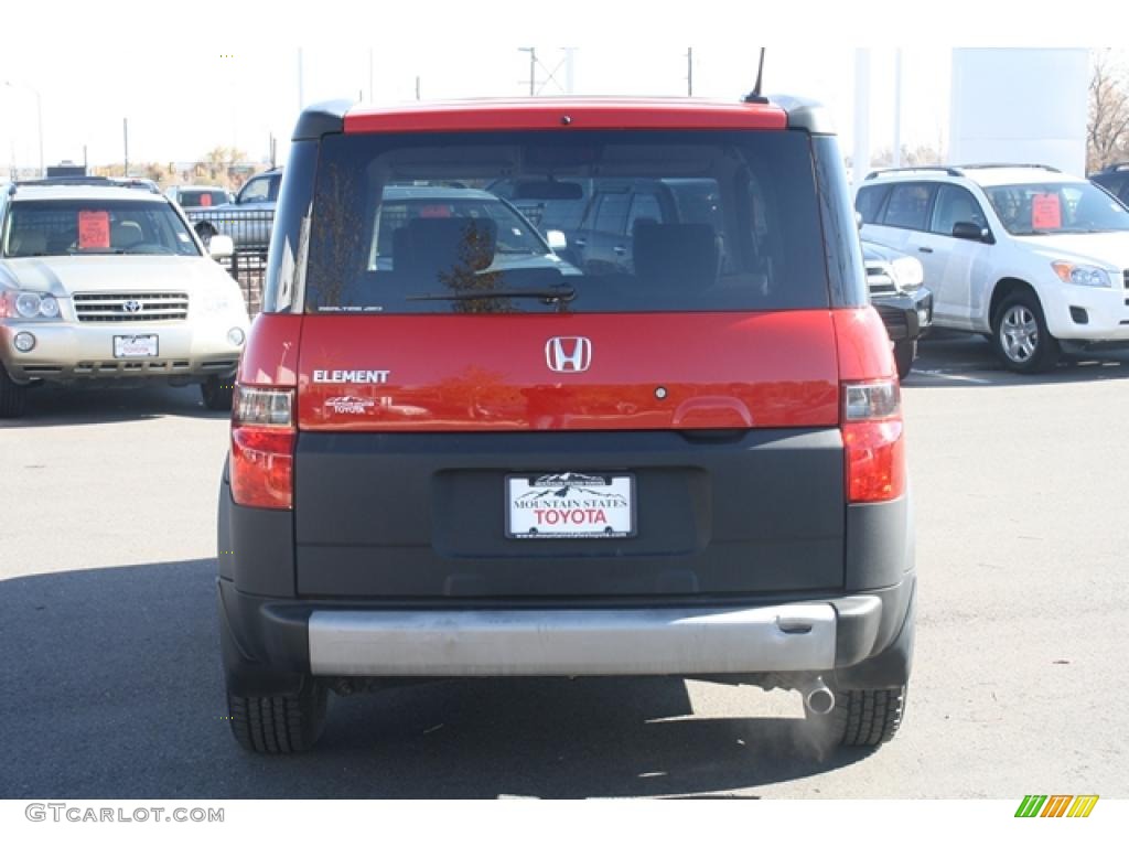 2005 Element EX AWD - Rallye Red / Black/Gray photo #3