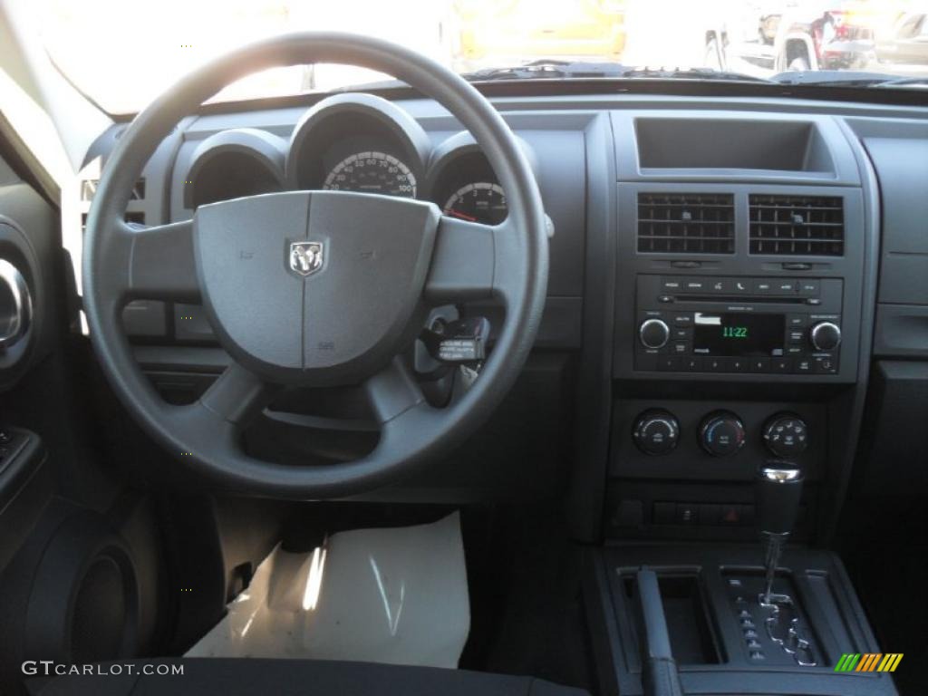 2011 Dodge Nitro Heat Dark Slate Gray Dashboard Photo #40079337