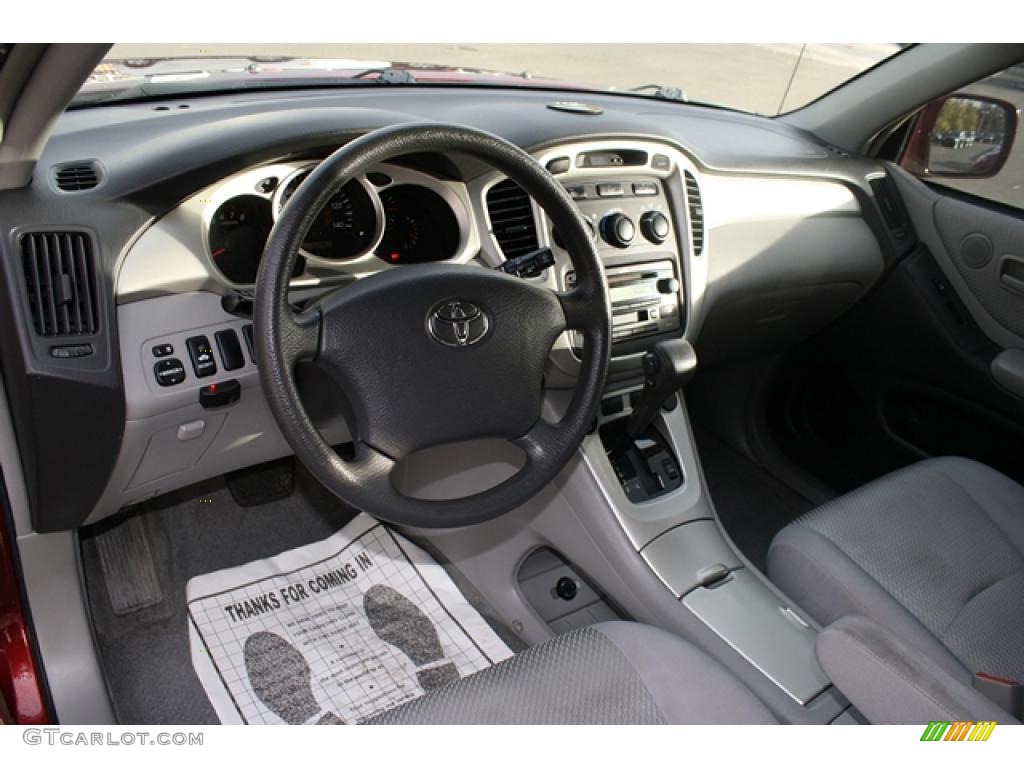 2007 Highlander V6 4WD - Maroon / Ivory Beige photo #10