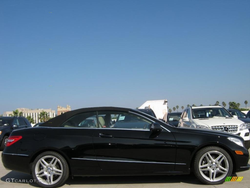 Black 2011 Mercedes-Benz E 350 Cabriolet Exterior Photo #40079775