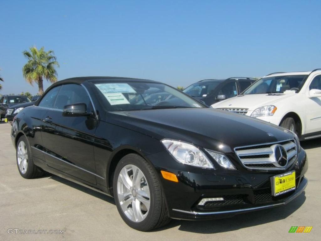 Black 2011 Mercedes-Benz E 350 Cabriolet Exterior Photo #40079943
