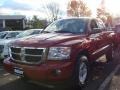 2008 Inferno Red Crystal Pearl Dodge Dakota SLT Crew Cab 4x4  photo #1