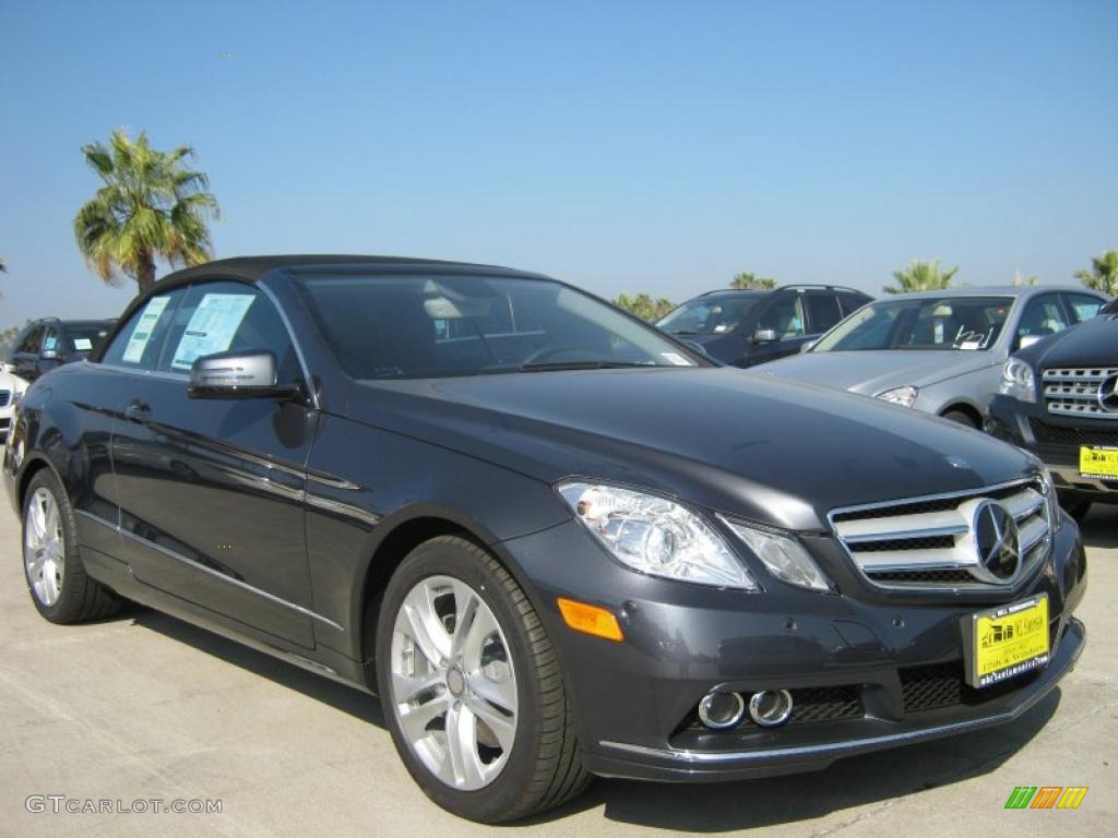 Steel Grey Metallic 2011 Mercedes-Benz E 350 Cabriolet Exterior Photo #40080119