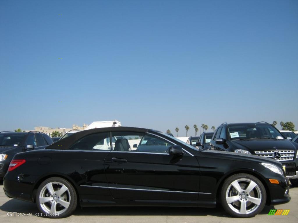 Black 2011 Mercedes-Benz E 550 Cabriolet Exterior Photo #40080231