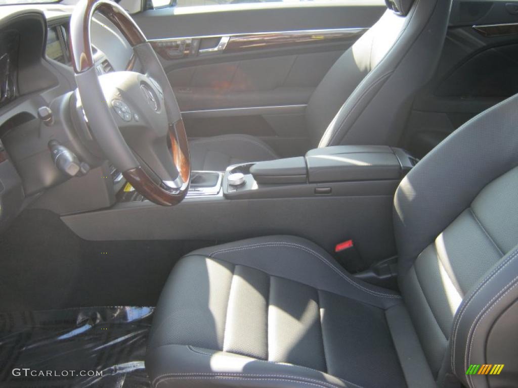 Black Interior 2011 Mercedes-Benz E 550 Cabriolet Photo #40080259