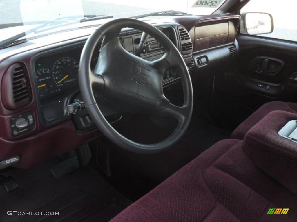 Red Interior 1997 Chevrolet C/K C1500 Silverado Extended Cab Photo #40080299
