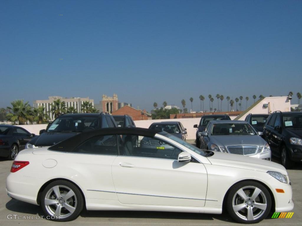 Diamond White Metallic 2011 Mercedes-Benz E 550 Cabriolet Exterior Photo #40080411