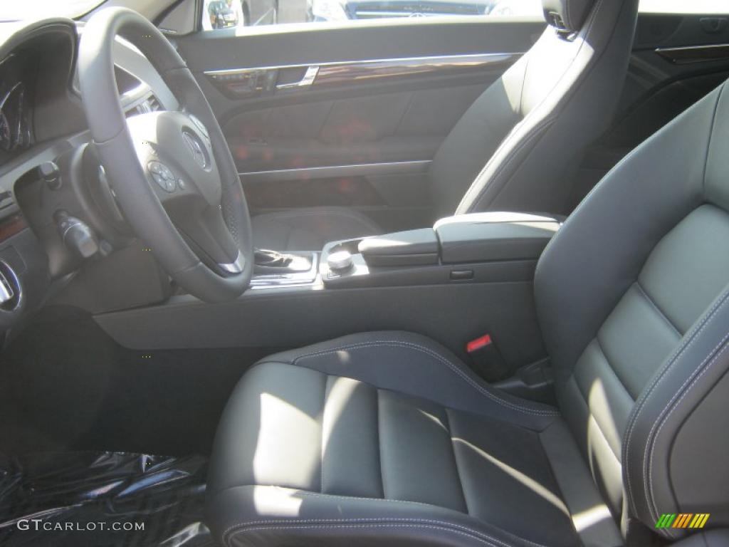 Black Interior 2011 Mercedes-Benz E 550 Cabriolet Photo #40080443