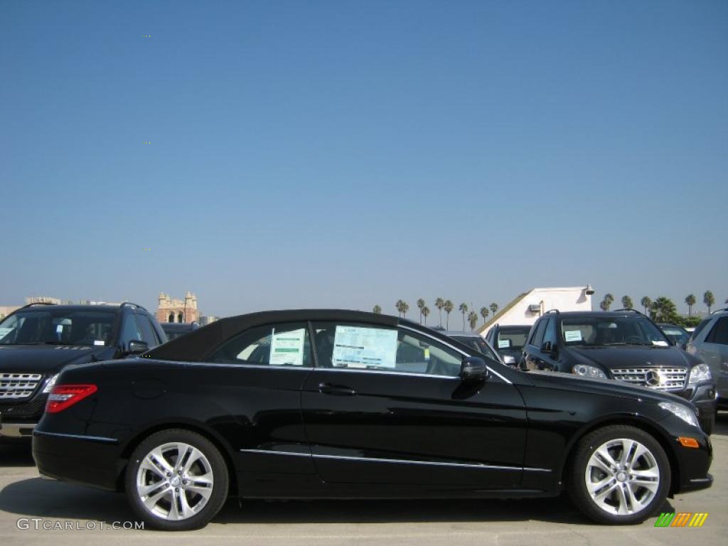 Black Interior 2011 Mercedes-Benz E 350 Cabriolet Photo #40080507