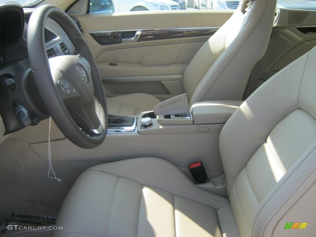 Almond/Mocha Interior 2011 Mercedes-Benz E 350 Cabriolet Photo #40080635