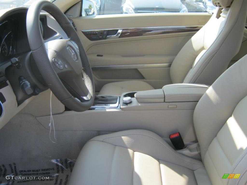 Almond/Mocha Interior 2011 Mercedes-Benz E 350 Cabriolet Photo #40080727