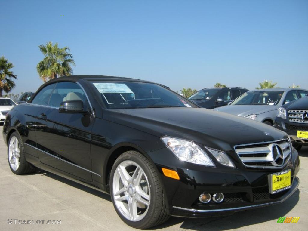 2011 E 350 Cabriolet - Black / Oyster Nappa Leather photo #1