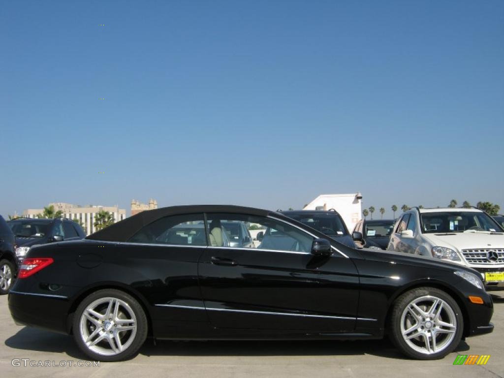 Black 2011 Mercedes-Benz E 350 Cabriolet Exterior Photo #40080871