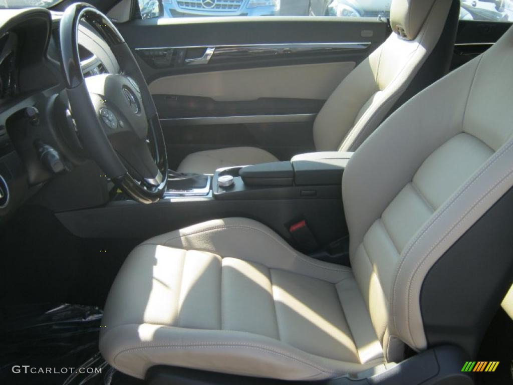 Oyster Nappa Leather Interior 2011 Mercedes-Benz E 350 Cabriolet Photo #40080903