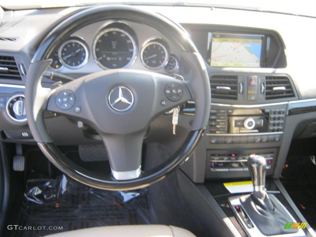 2011 Mercedes-Benz E 350 Cabriolet Oyster Nappa Leather Dashboard Photo #40080919