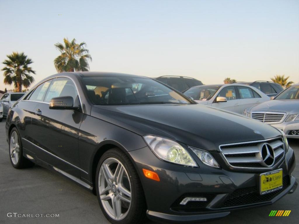 2011 E 550 Coupe - Steel Grey Metallic / Black photo #1