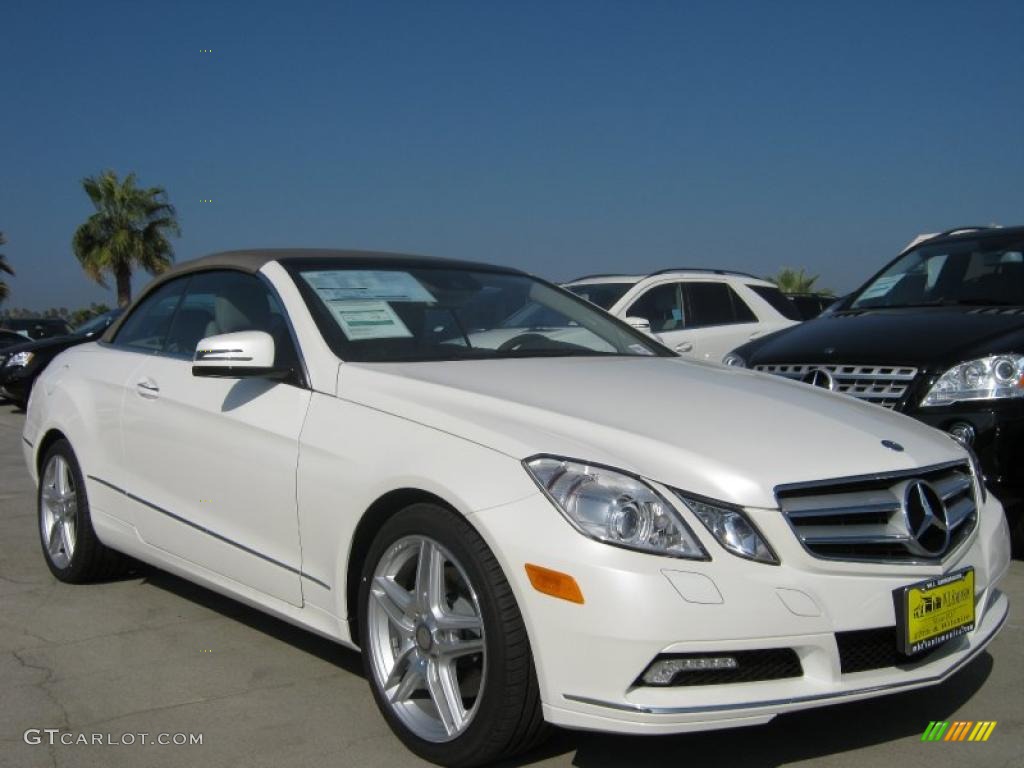 Diamond White Metallic 2011 Mercedes-Benz E 350 Cabriolet Exterior Photo #40081279