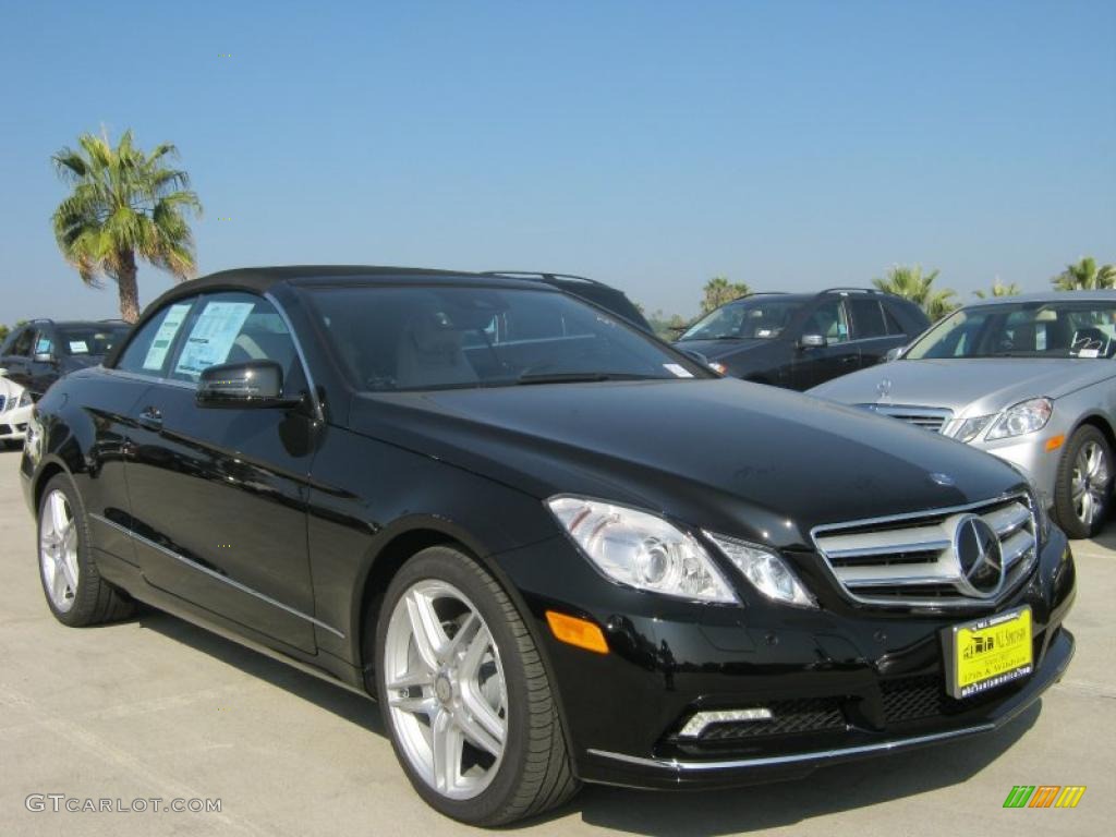 Black 2011 Mercedes-Benz E 350 Cabriolet Exterior Photo #40081379