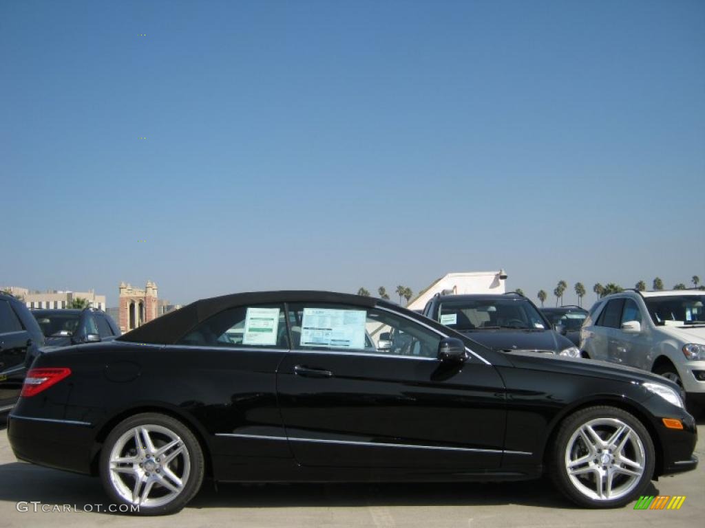 Black 2011 Mercedes-Benz E 350 Cabriolet Exterior Photo #40081395