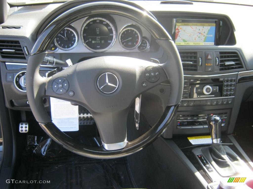 2011 Mercedes-Benz E 350 Cabriolet Ash/Black Dashboard Photo #40081443