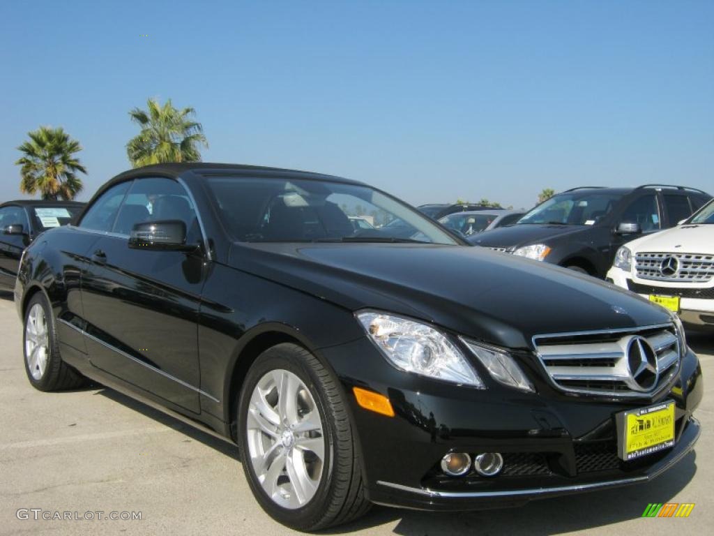 Black 2011 Mercedes-Benz E 350 Cabriolet Exterior Photo #40081479