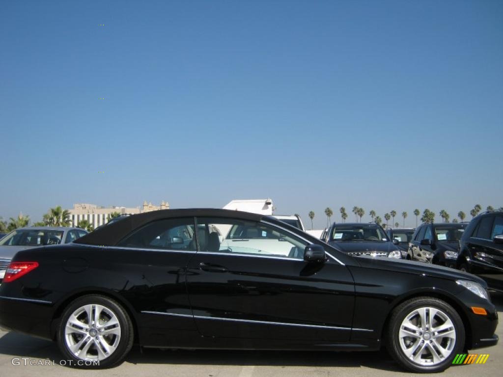 Black 2011 Mercedes-Benz E 350 Cabriolet Exterior Photo #40081487